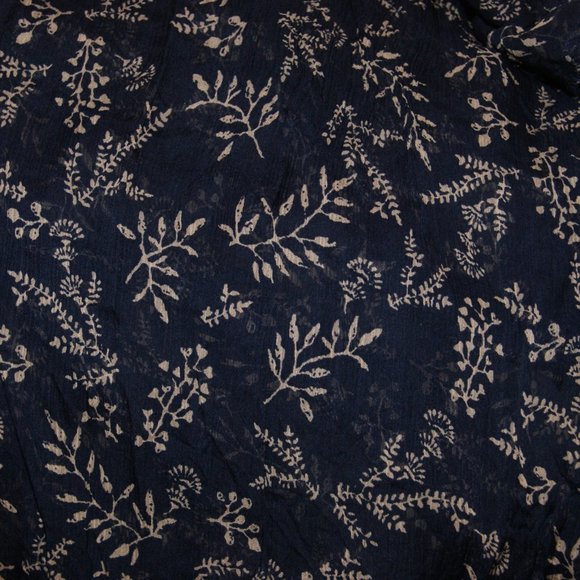 LUCKY BRAND 'Tossed Flower' Print Peasant Top sz L - Picture 8 of 13